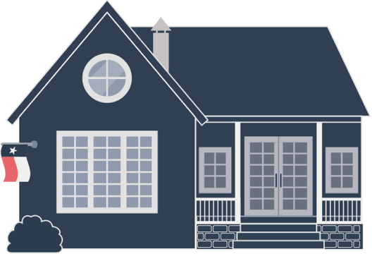 Large house lights off