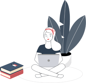 Lady using laptop to browse for electricity rates